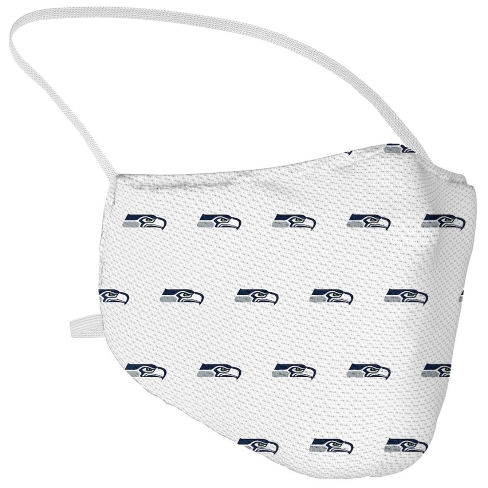 SEATTLE Seahawks Fanatics Branded Adult Official Logo Face Covering 3-Pack - Picture 6 of 9